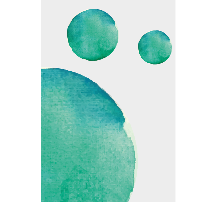 Roleta do obývacího pokoje akvarelová aquamarínová - TenStickers