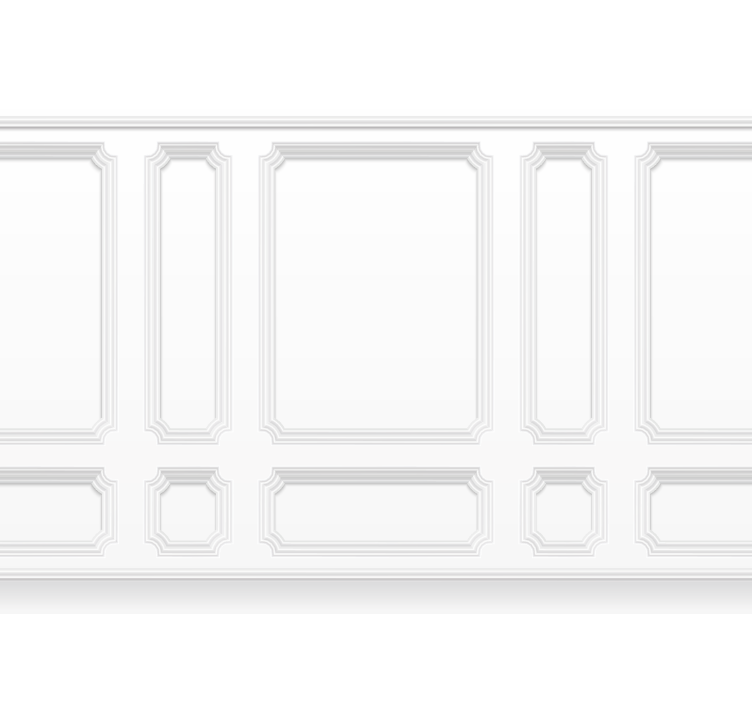 Bílá roleta s klasickými čtverci - TenStickers