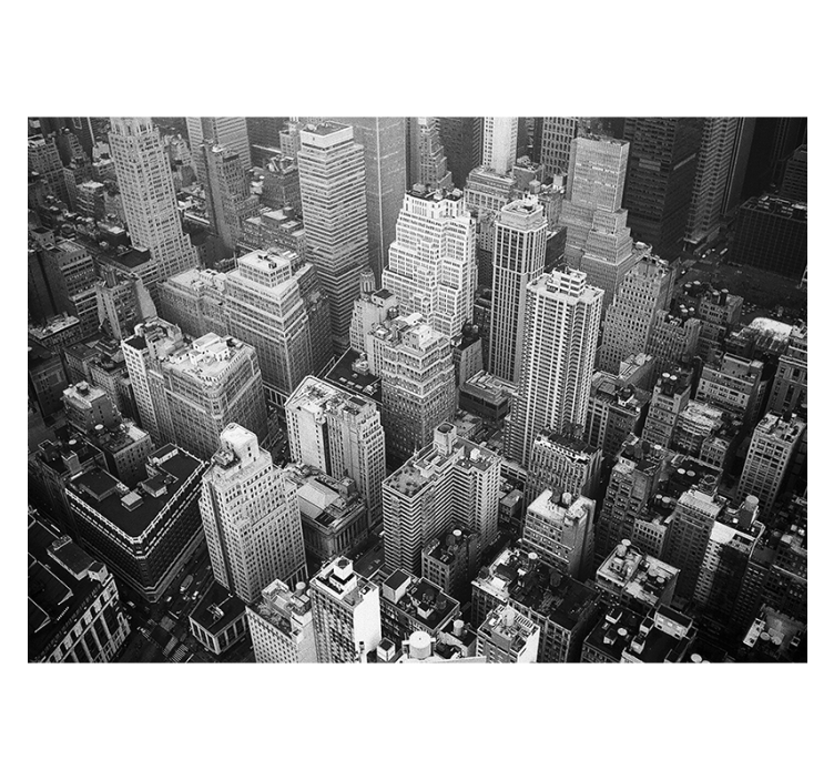 Černá roleta newyorský vzdušný monochrom - TenStickers
