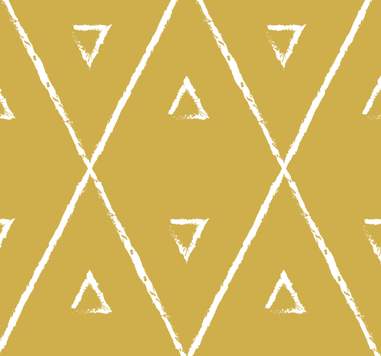 Žlutá roleta s geometrickým diamantovým vzorem - TenStickers