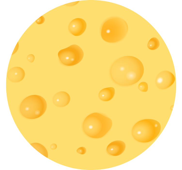 Žlutá roleta Švýcarský sýr - TenStickers