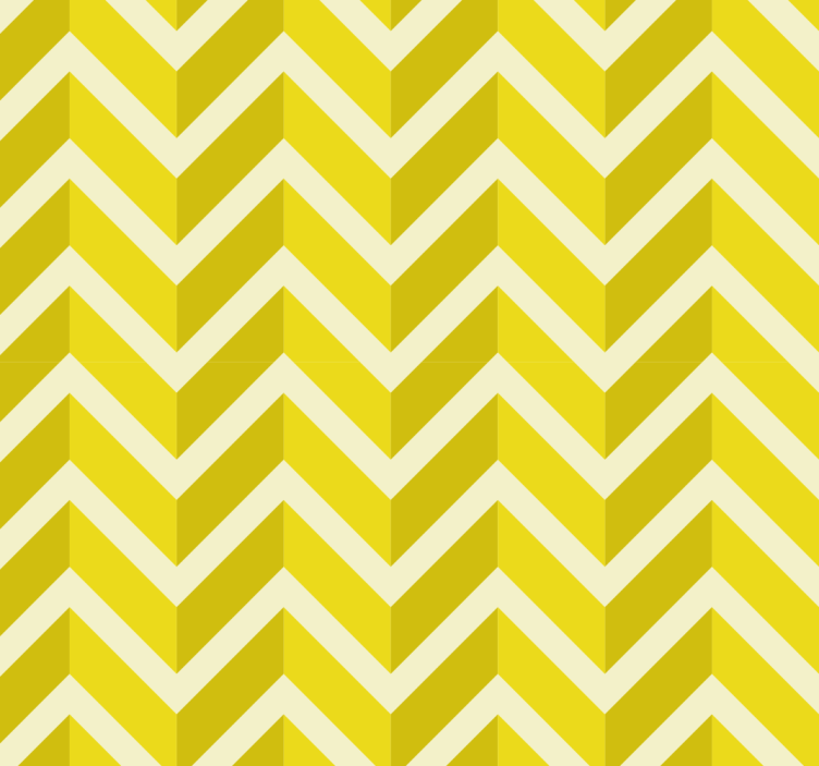 Žlutá roleta s geometrickým designem šipek - TenStickers
