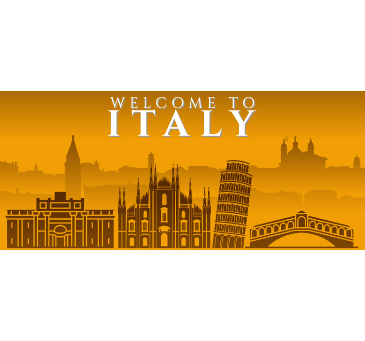 Žlutá roleta italský horizont - TenStickers