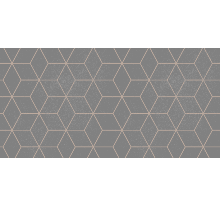 Šedá roleta s geometrickým šedým hexagonem - TenStickers