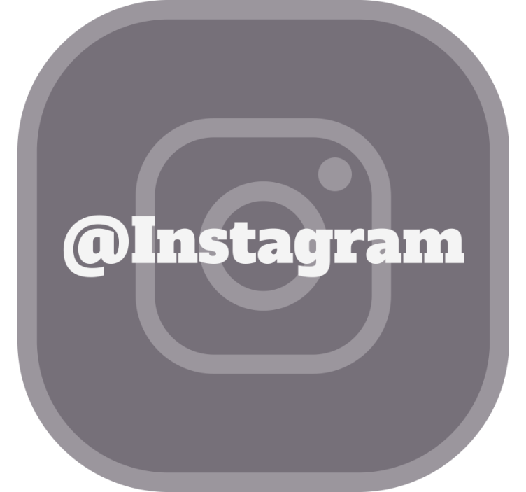 Šedá roleta pro váš instagram - TenStickers