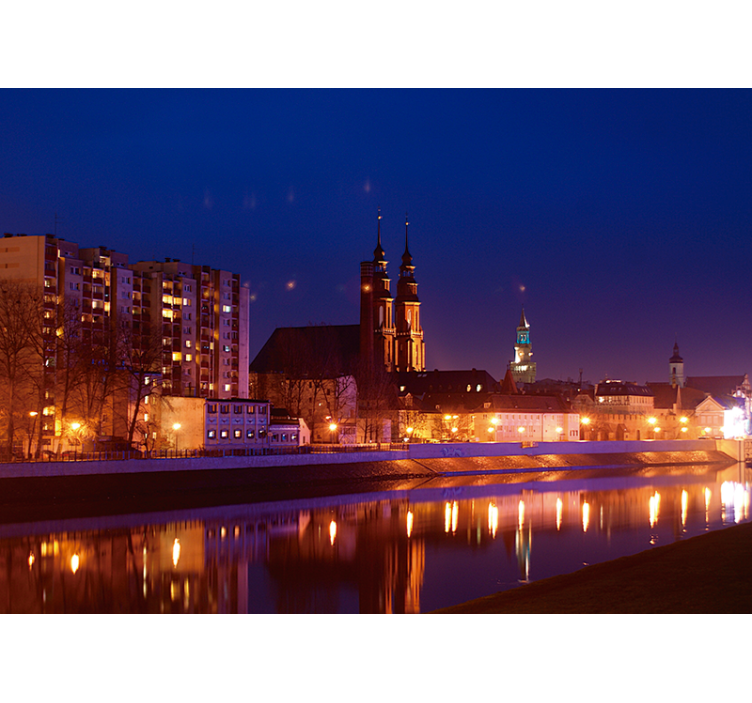 Modrá roleta opole po západu slunce - TenStickers