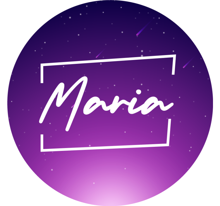 Fialová roleta galaxie s názvem - TenStickers