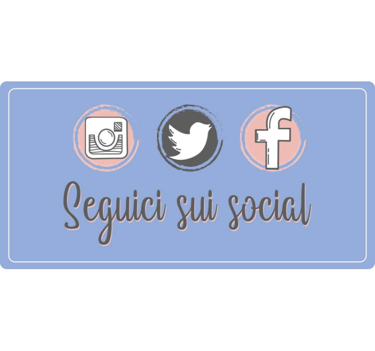 Fialová roleta pro propagaci na sociálních sítích - TenStickers