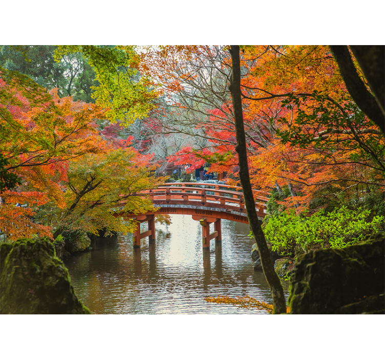 Roleta do obývacího pokoje japonská zahrada - TenStickers