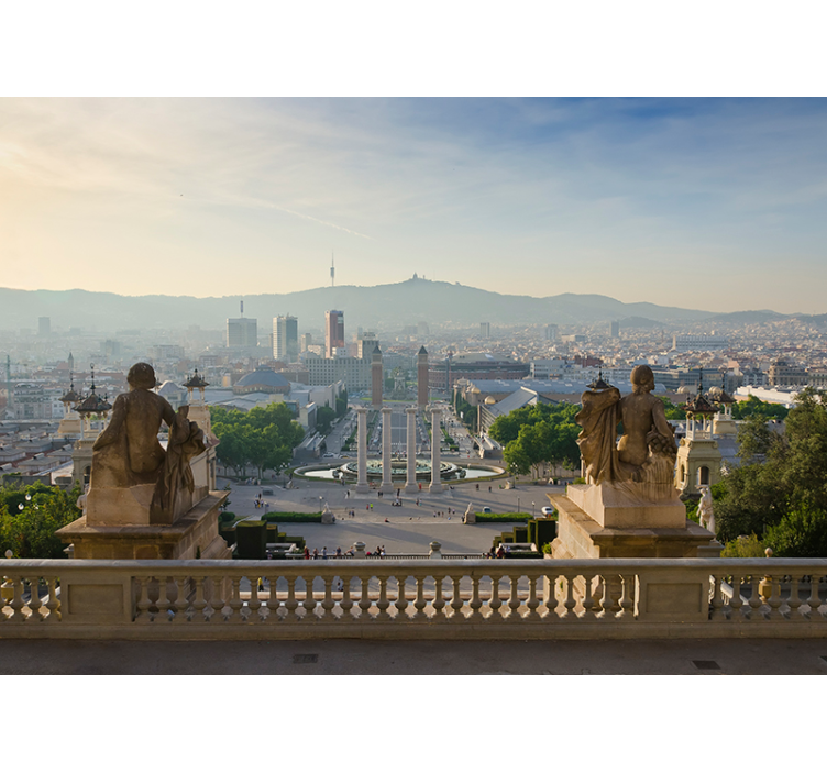 Roleta do obývacího pokoje s motivem montjuic - TenStickers
