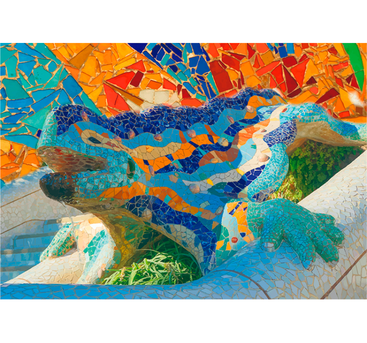 Roleta do obývacího pokoje s motivem park güell - TenStickers