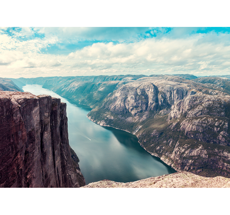 Roleta do obývacího pokoje norská fjorda - TenStickers