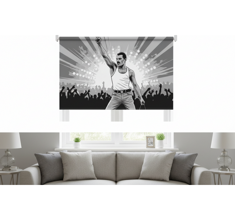 Roleta do obývacího pokoje freddie na wembley - TenStickers
