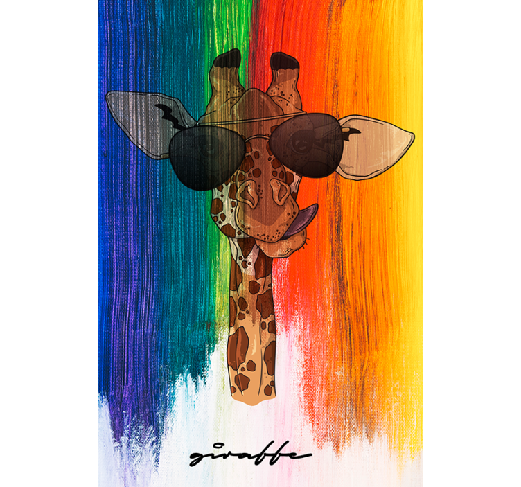 Roleta do obývacího pokoje duha Žirafa - TenStickers