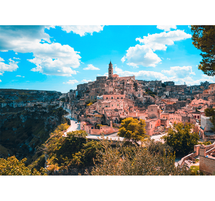 Roleta do obývacího pokoje městská krajina matera - TenStickers