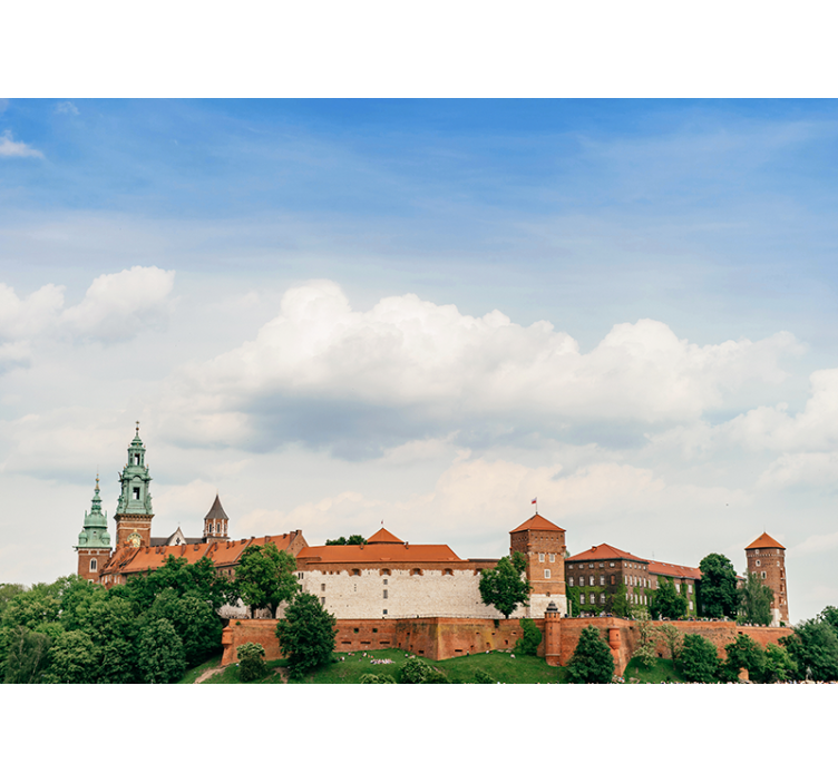 Roleta do obývacího pokoje královský hrad v krakově - TenStickers