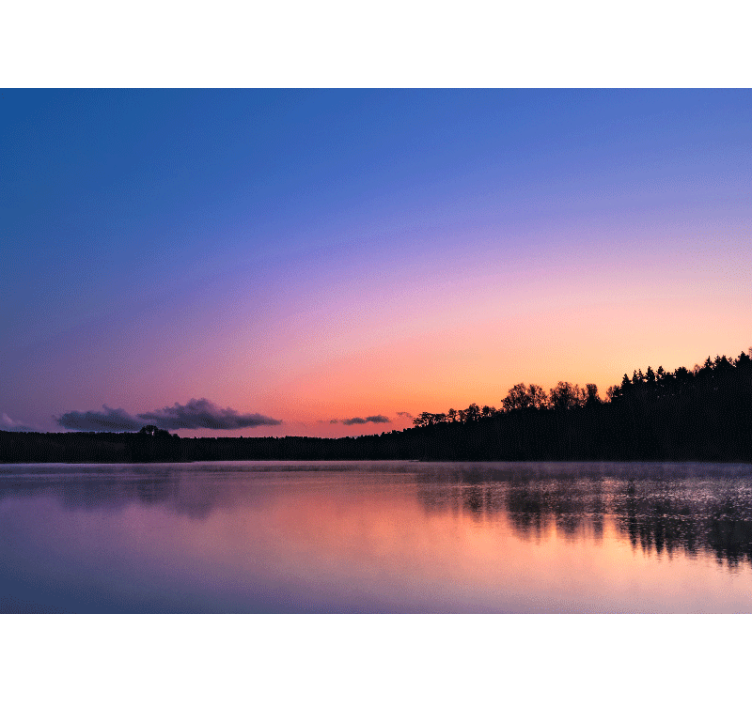 Roleta do obývacího pokoje sunset mazurské jezero - TenStickers