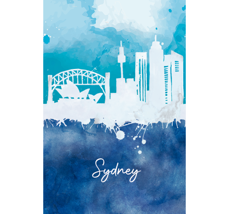 Roleta do obývacího pokoje sydney v akvarelu - TenStickers
