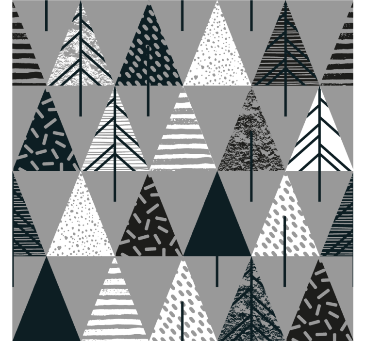Roleta do obývacího pokoje minimalistické stromy nordic - TenStickers