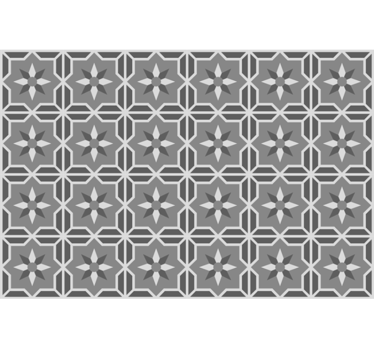 Šedá roleta s geometrickým vzorem na jemně šedém pozadí - TenStickers