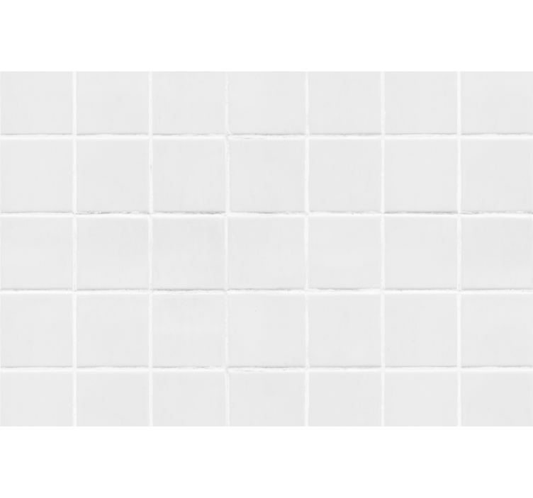 Bílá roleta jednoduché dlaždice - TenStickers