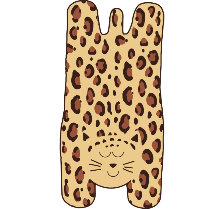 Béžová roleta dětská gepardka - TenStickers