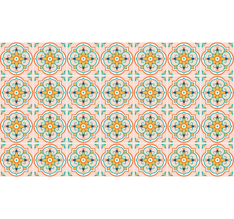 Béžová roleta čtvercový barevný design - TenStickers