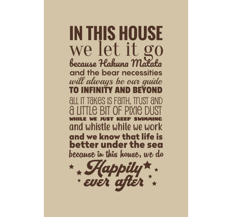 V tomto domě jsme to nechali textověroleta - TenStickers