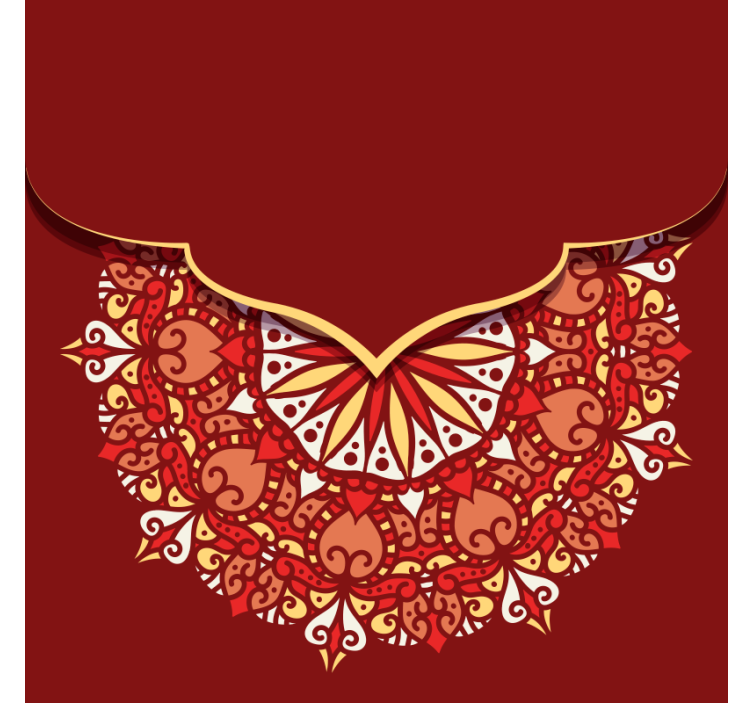 Luxusní barevná mandala obývací pokojroleta - TenStickers