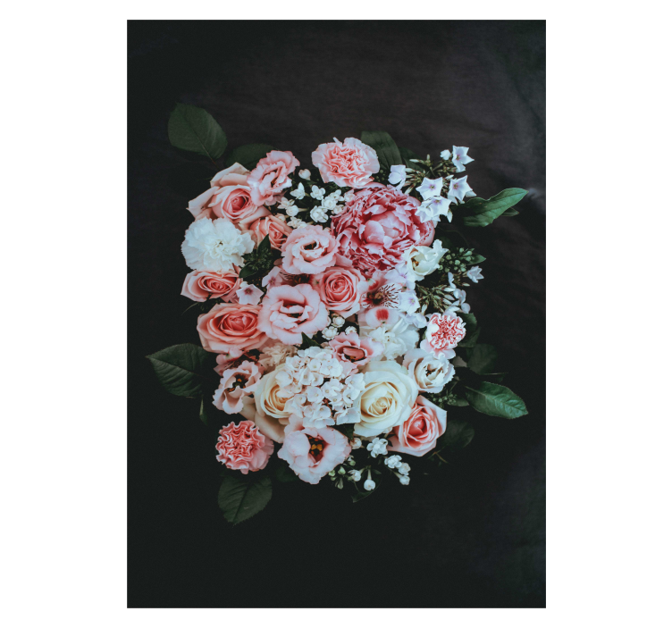 Kytice růžových růžíroleta - TenStickers