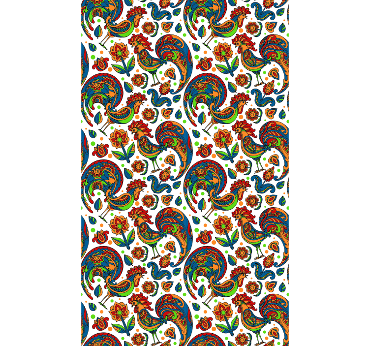 Barevná kuřata a polskýroleta květ - TenStickers