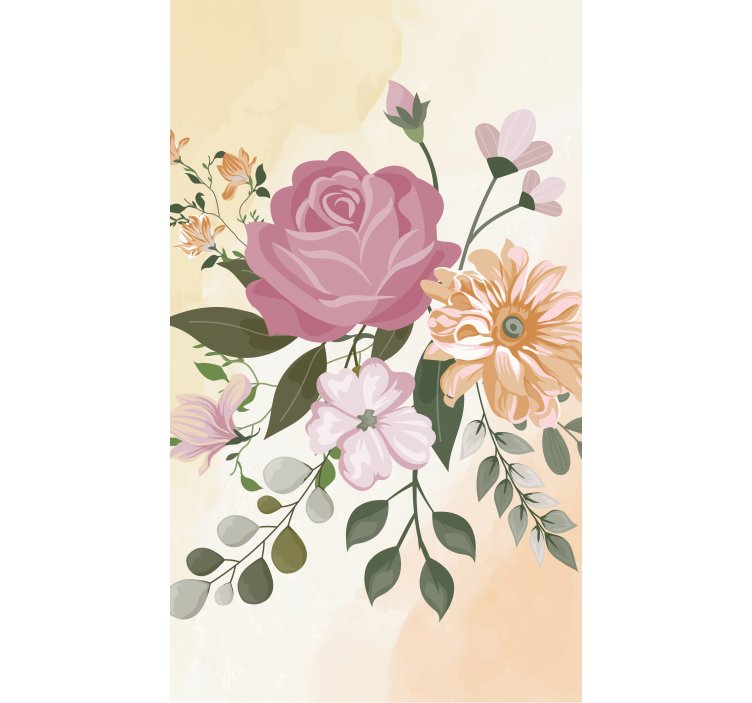 Realistické květiny a rostlinyroleta - TenStickers