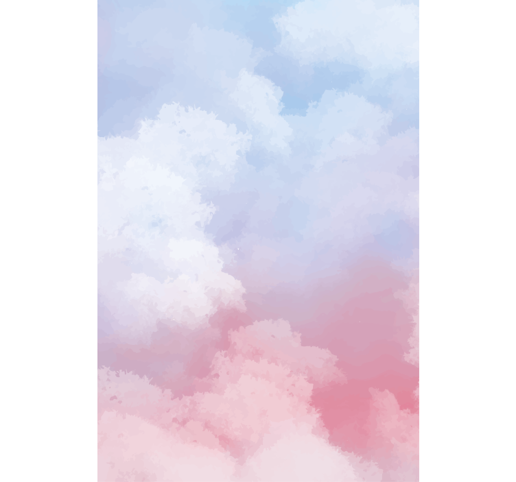 Ručně malované nebe mraky hlavní ložniceroleta - TenStickers