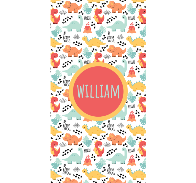 Dinosauři s názvem kruhu Roleta dinosaurus - TenStickers