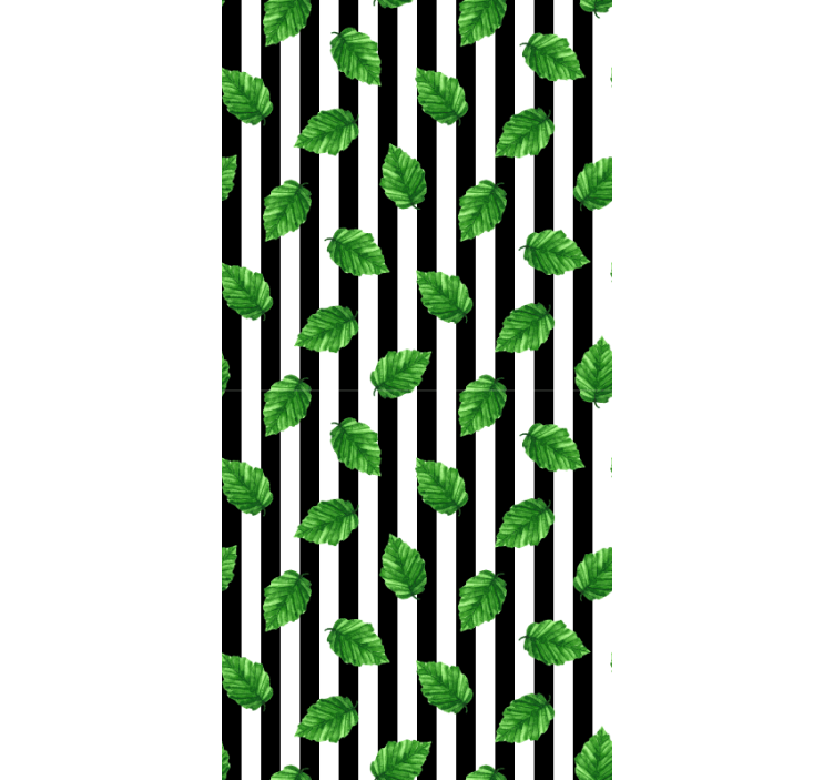 Listový pruhovaný vzor Roleta Květiny a rostliny - TenStickers