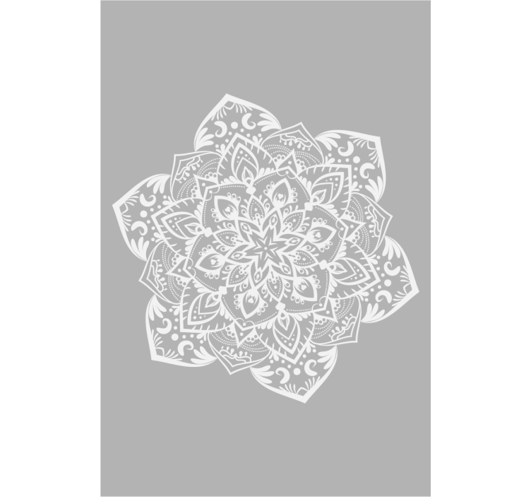 šedá minimalistická mandala hlavní ložnice žaluzie - TenStickers