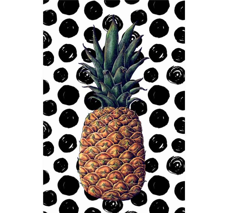 Ananas s tečkami Roleta ovoce a zeleninu - TenStickers