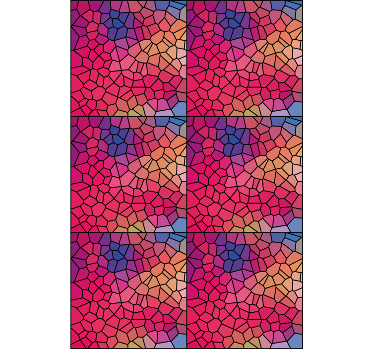 Roleta textura a vzor mozaikový barevný vzor - TenStickers