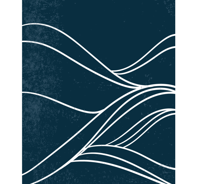 Tekuté čárové vzory Černá roleta - TenStickers