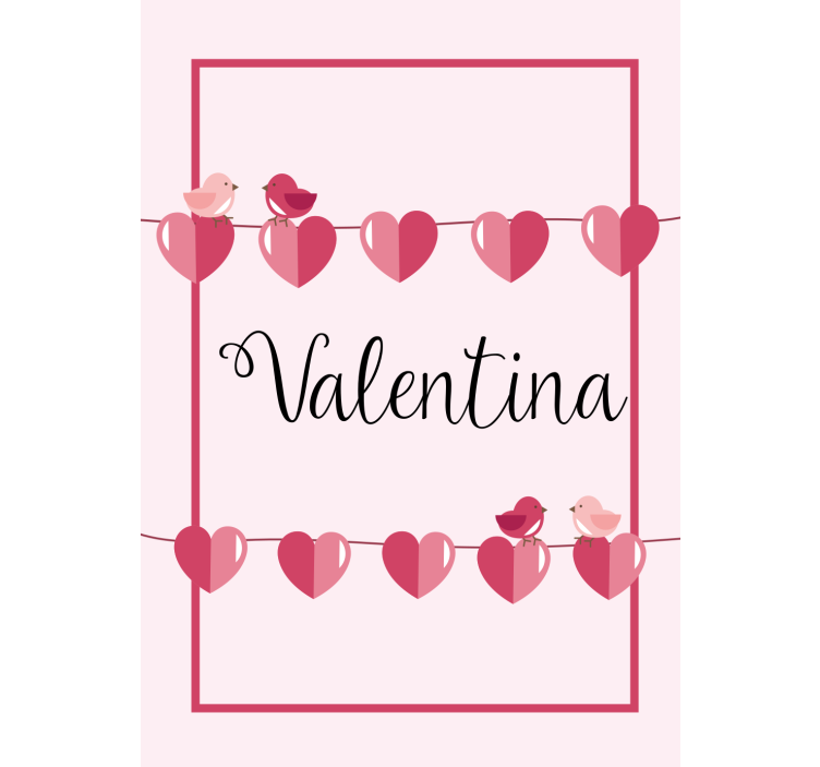 Láska srdce a jméno Roleta pro teenagery - TenStickers