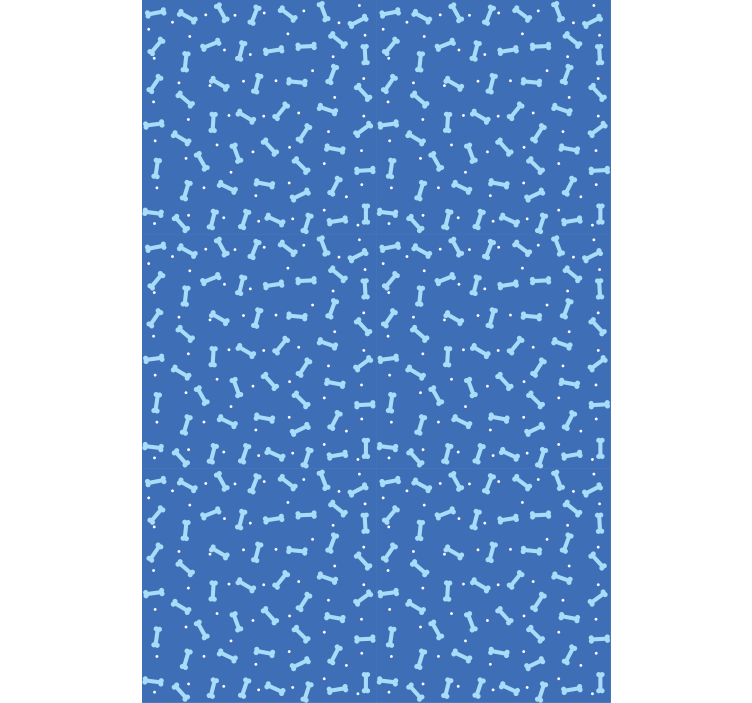 Modrý pes kostní vzor dětskéroleta - TenStickers