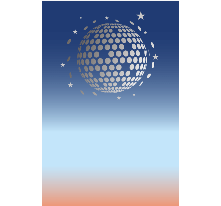 Abstraktní disco pohled Originální roleta - TenStickers