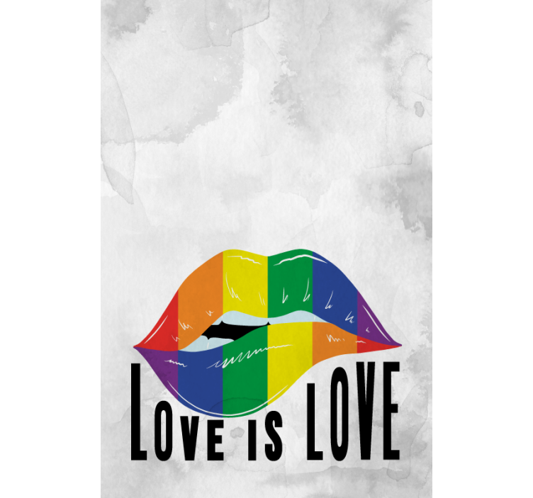 Duhové umění na rty Roleta s textem - TenStickers