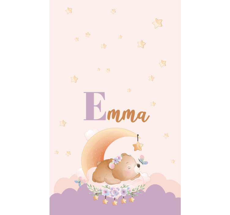 Spící medvěd se jménem Roleta děti - TenStickers