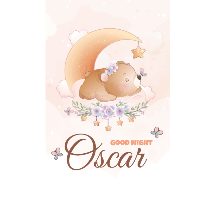 Roztomilý medvěd pro chlapce se jménem školkaroleta - TenStickers