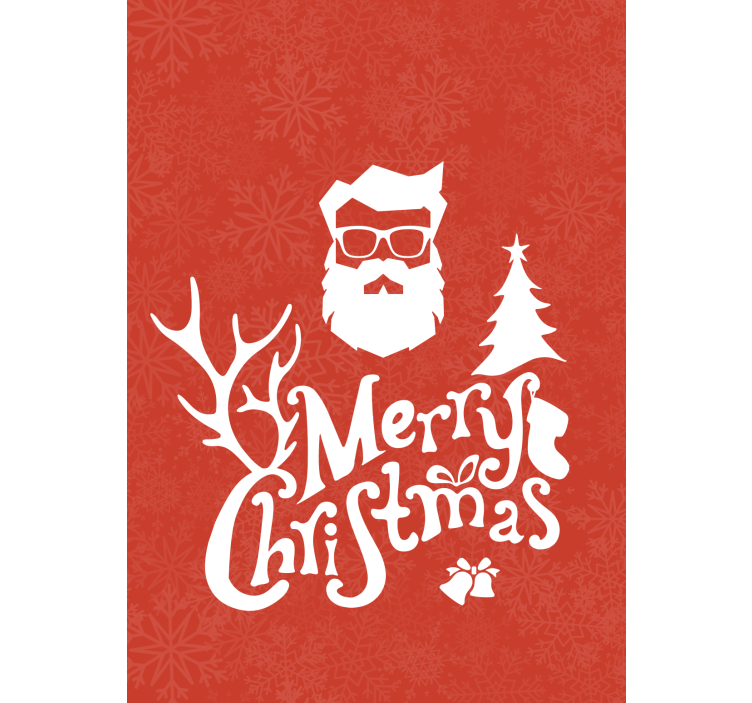 Santa claus pozdrav Roleta s textem - TenStickers
