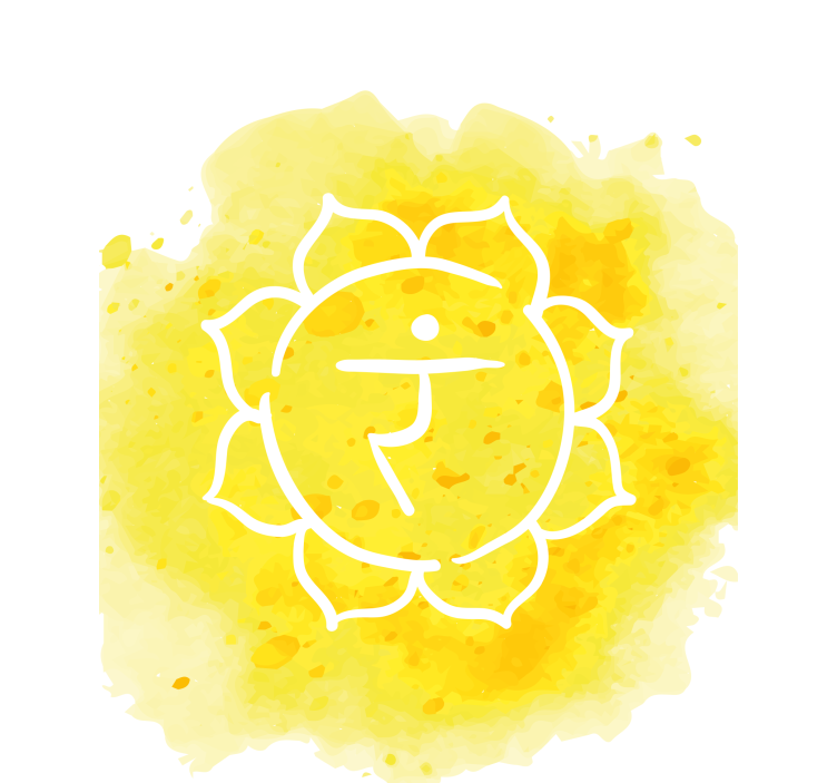 Solar plexus čakra symbol zenroleta - TenStickers