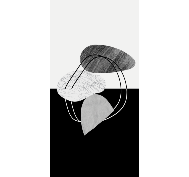 černobílároleta malba - TenStickers