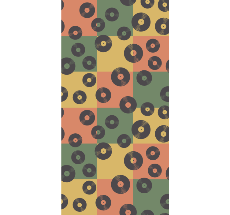 Retro vinylové desky Roletový rok - TenStickers