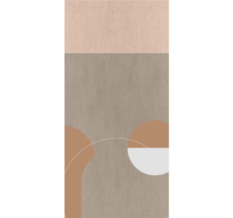 Geometrické kulaté tvary Moderní roleta - TenStickers